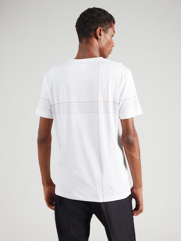 T-Shirt fonctionnel 'Check TOC' BOSS en blanc
