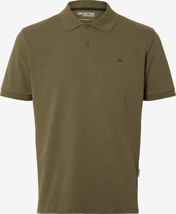 SELECTED HOMME Shirt 'DANTE' in Groen: voorkant