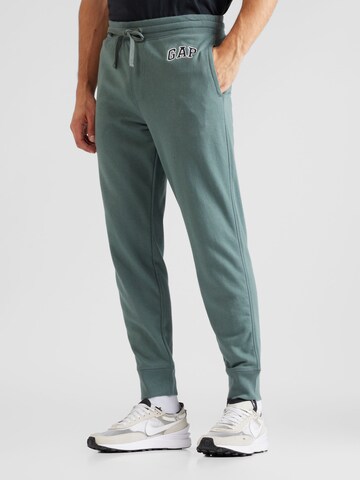 GAP Tapered Broek in Groen: voorkant