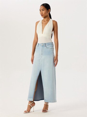 Rivus Skirt in Blue: front