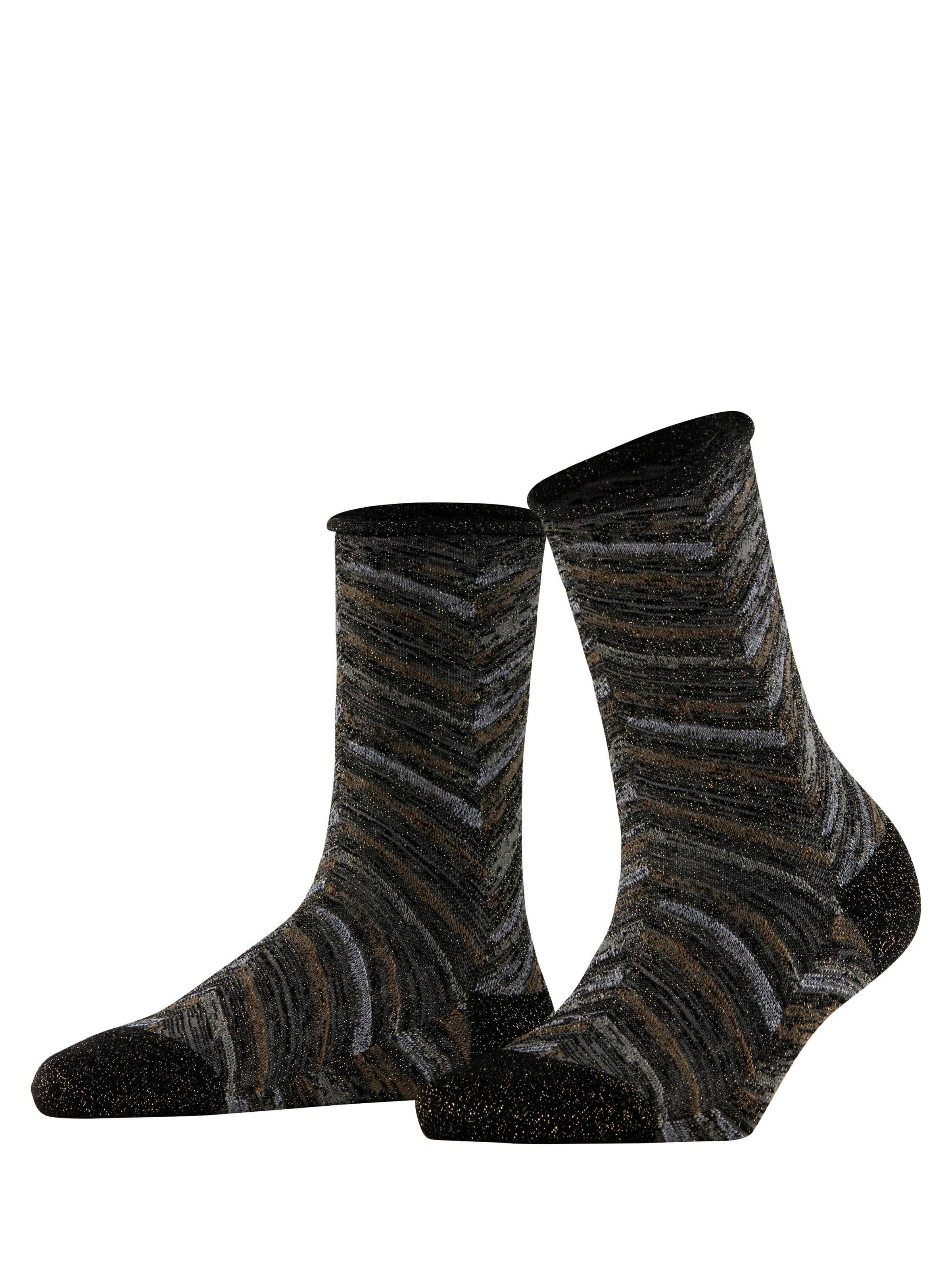 FALKE Socken 'Shiny Special Edition'‌‌‌ in Schwarz: Vorderseite
