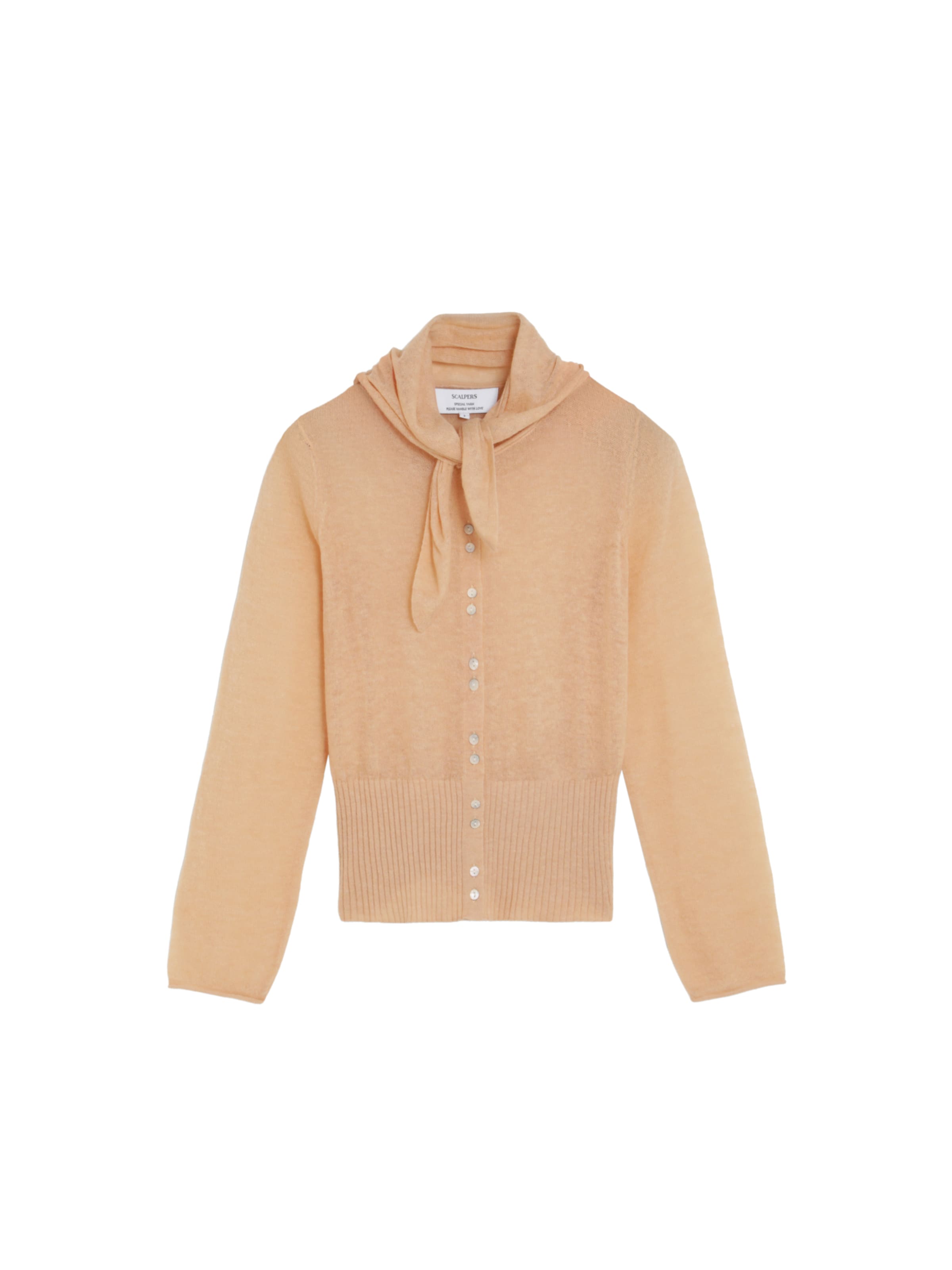 Geacă tricotată ' ' de la Scalpers pe galben: față