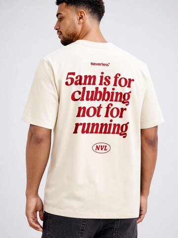 Neverless Shirt 'For Clubbing' in Beige