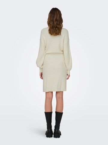 ONLY Stickad klänning 'KATIA' i beige