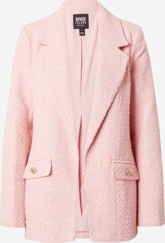 River Island Blazer | roza barva: sprednja stran