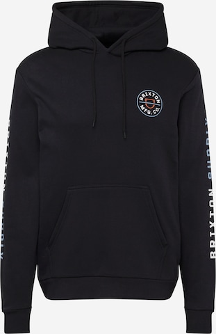 Sweat-shirt Brixton en noir : devant