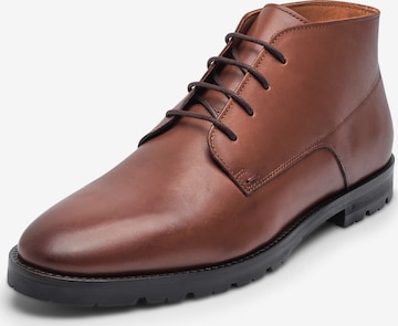 Henry Stevens Lace-up boots 'Wallace' in Brown: front