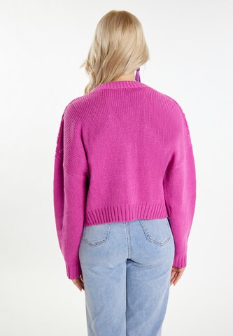 Cardigan 'Eyota' IZIA en rose