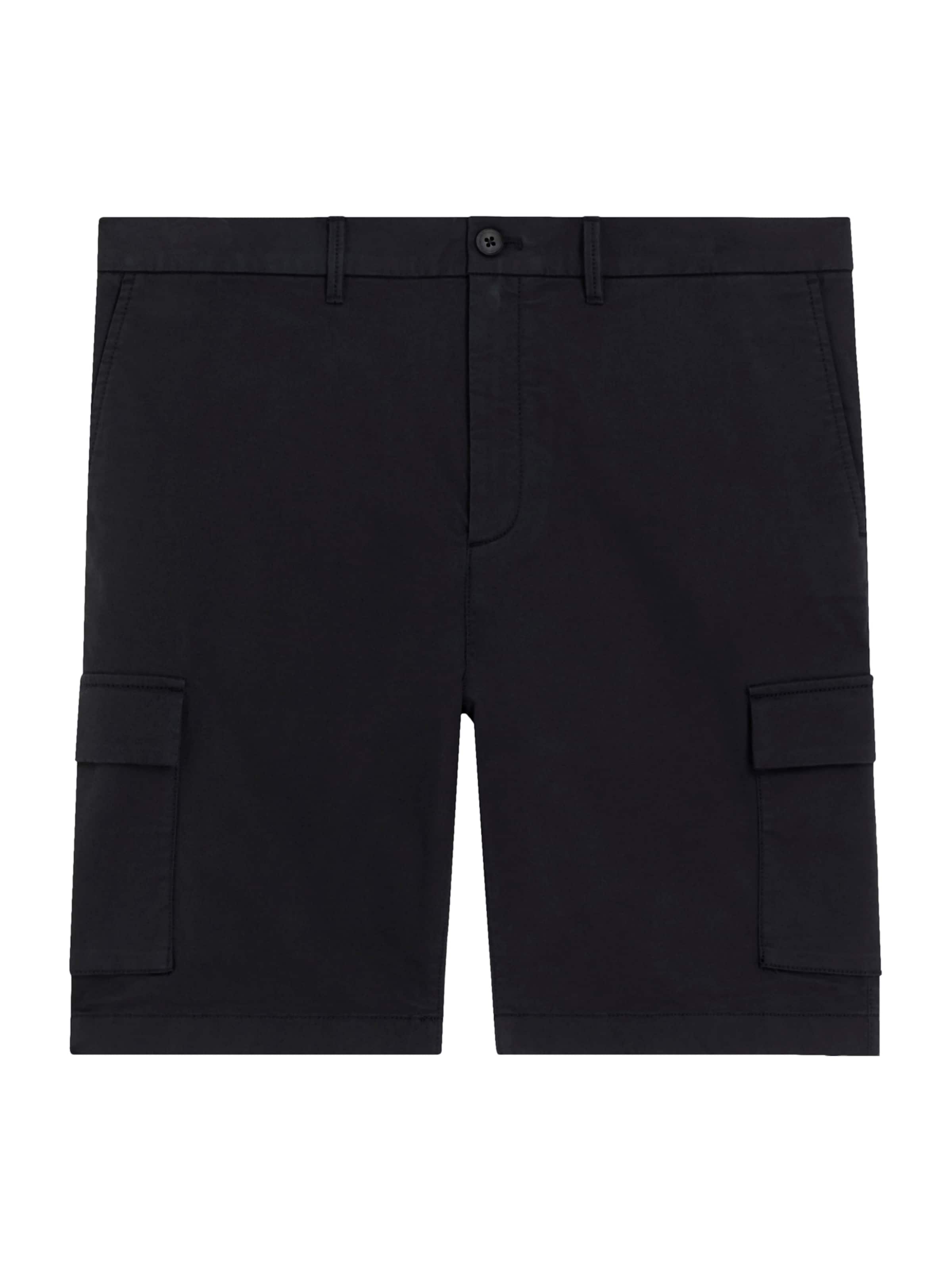 Calvin Klein regular Παντελόνι cargo σε μαύρο: μπροστά