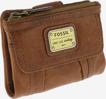 FOSSIL Small Leather Goods in One size in Brown: front