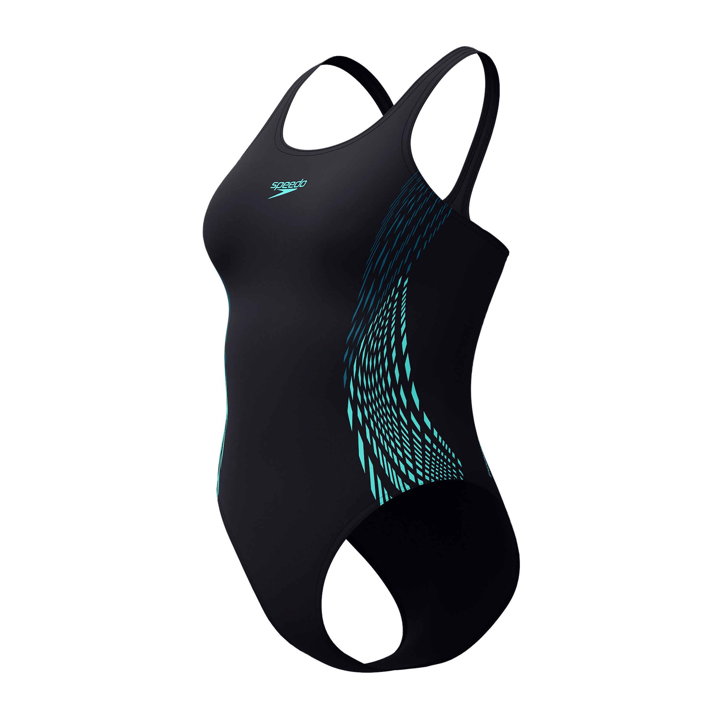 SPEEDO Sportbadeanzug in Schwarz