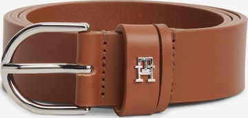 TOMMY HILFIGER Opasek 'ESSENTIAL EFFORTLESS 3.0' – hnědá: přední strana