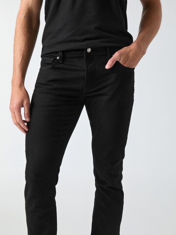 GUESS Slimfit Jeans 'M6YAN1D1486' i sort
