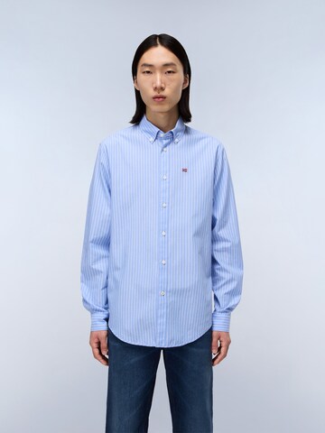 NAPAPIJRI Comfort fit Button Up Shirt 'Terra' in White: front