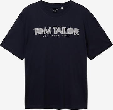 TOM TAILOR Men + Shirt in Blauw: voorkant