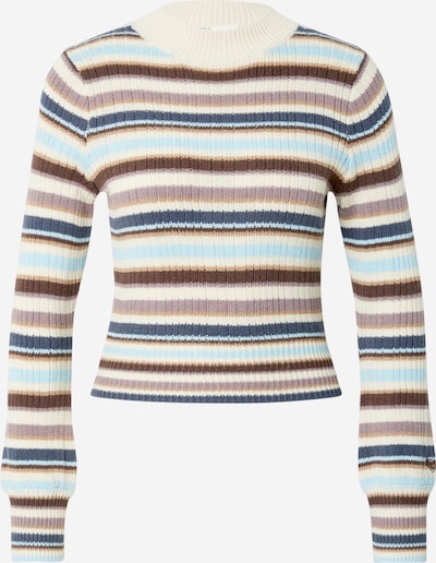 ROXY Pulover 'Play A Morning' u boja pijeska / nebesko plava / čokolada / moka smeđa / ljubičasta, Pregled proizvoda