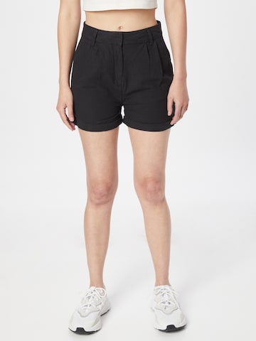 Superdry Regular Pleat-front trousers in Black: front