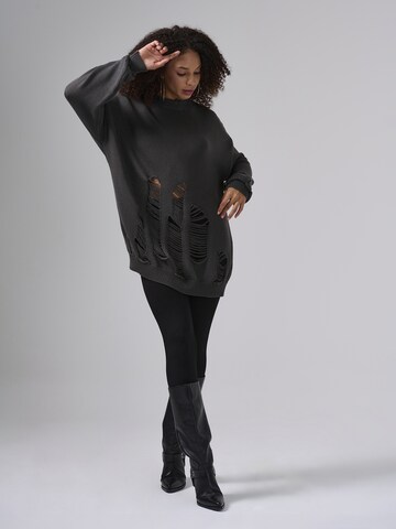 MISH Oversizepullover 'Sierra' in Grau