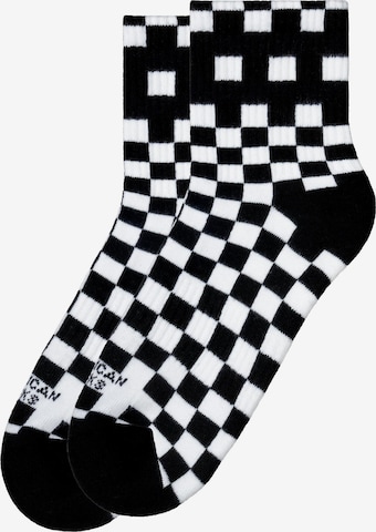 Chaussettes 'Checkerboard' American Socks en noir : devant