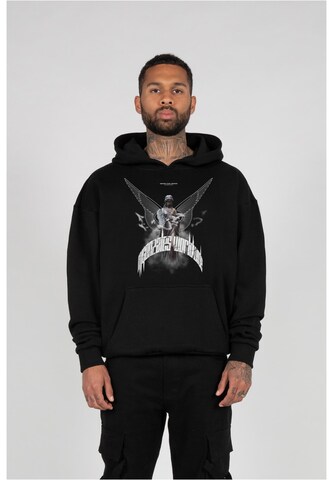 MJ Gonzales Sweatshirt 'HIGHER THAN HEAVEN' in Zwart: voorkant