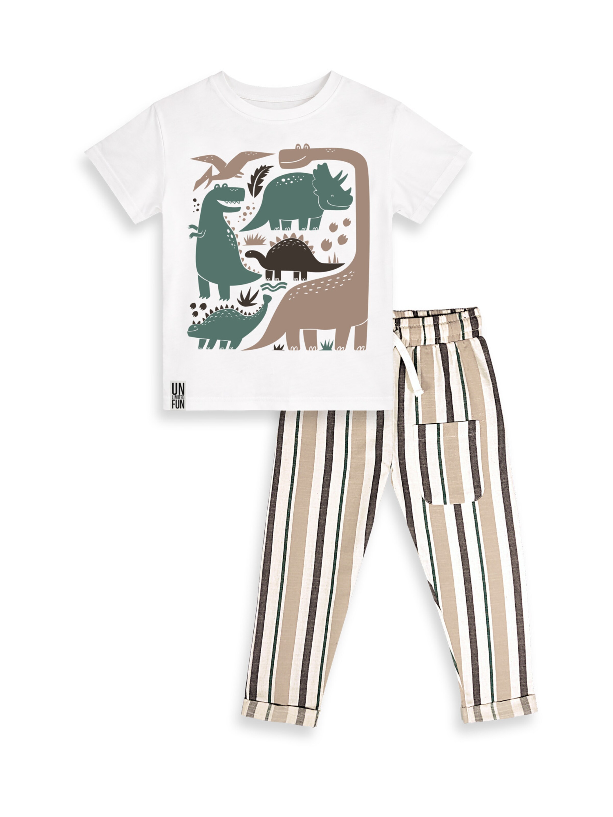 Set 'CFF-26Y1-067' Denokids en blanc : devant