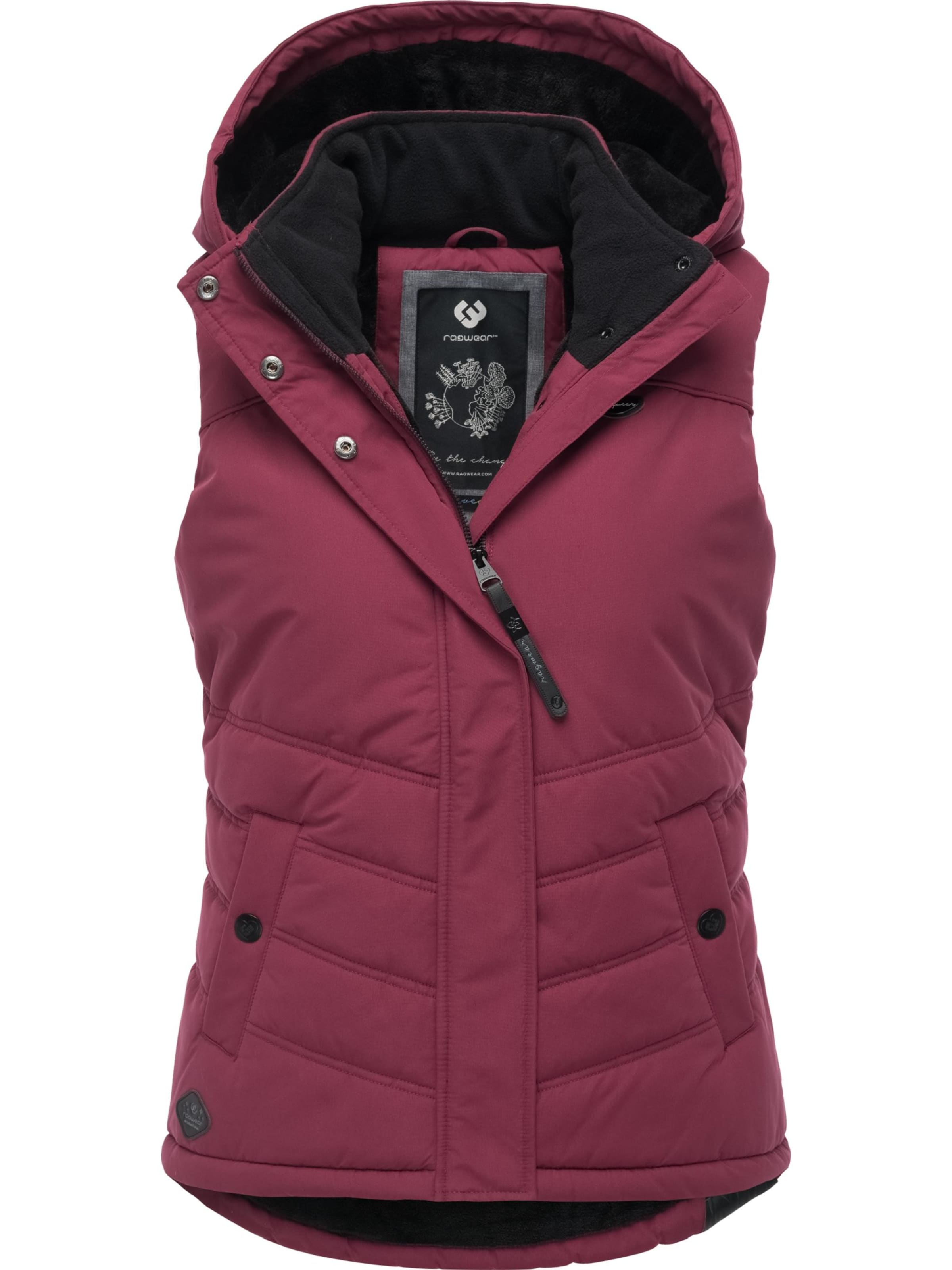 Ragwear Bodywarmer 'Hesty' in Rood: voorkant