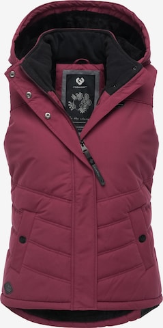 Gilet 'Hesty' Ragwear en rouge : devant