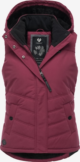 Ragwear Steppweste 'Hesty' in XS in dunkelrot, Produktansicht