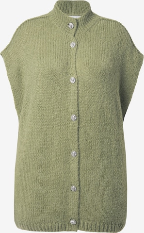 Studio Untold Strickjacke in Grün: Vorderseite