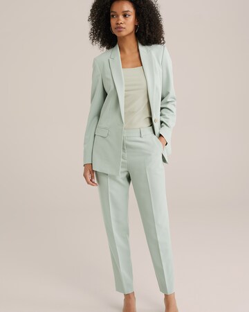 Slimfit Pantaloni con pieghe di WE Fashion in verde