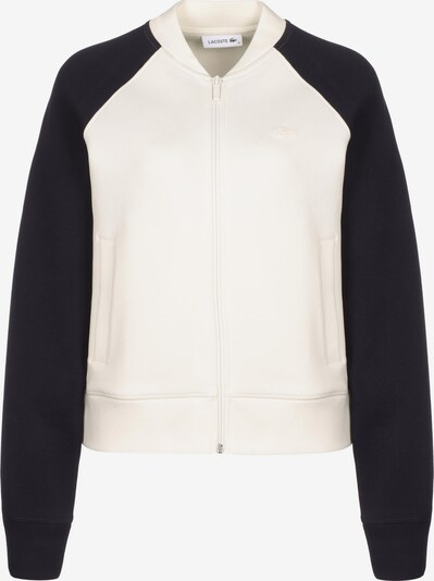 Lacoste LIVE Sweatjacke 'Sportswear' in schwarz / weiß, Produktansicht