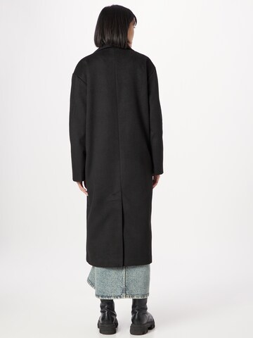 Monki Between-seasons coat in Black