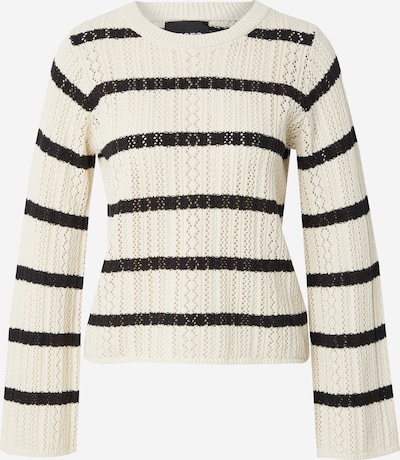 PIECES Neulepaita 'PCNUKA' värissä beige / musta, Tuotenäkymä