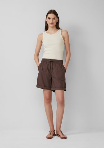 s.Oliver Loose fit Trousers in Brown: front