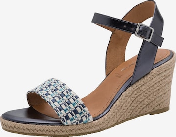 Sandales Tamaris en bleu : devant