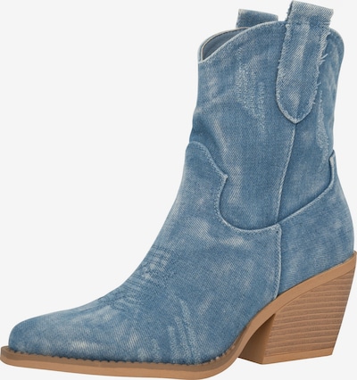 Elara Bottines en 36 en bleu denim, Vue avec produit