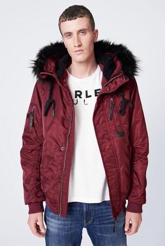 Harlem Soul Winter Jacket 'Bos-Ton' in Red