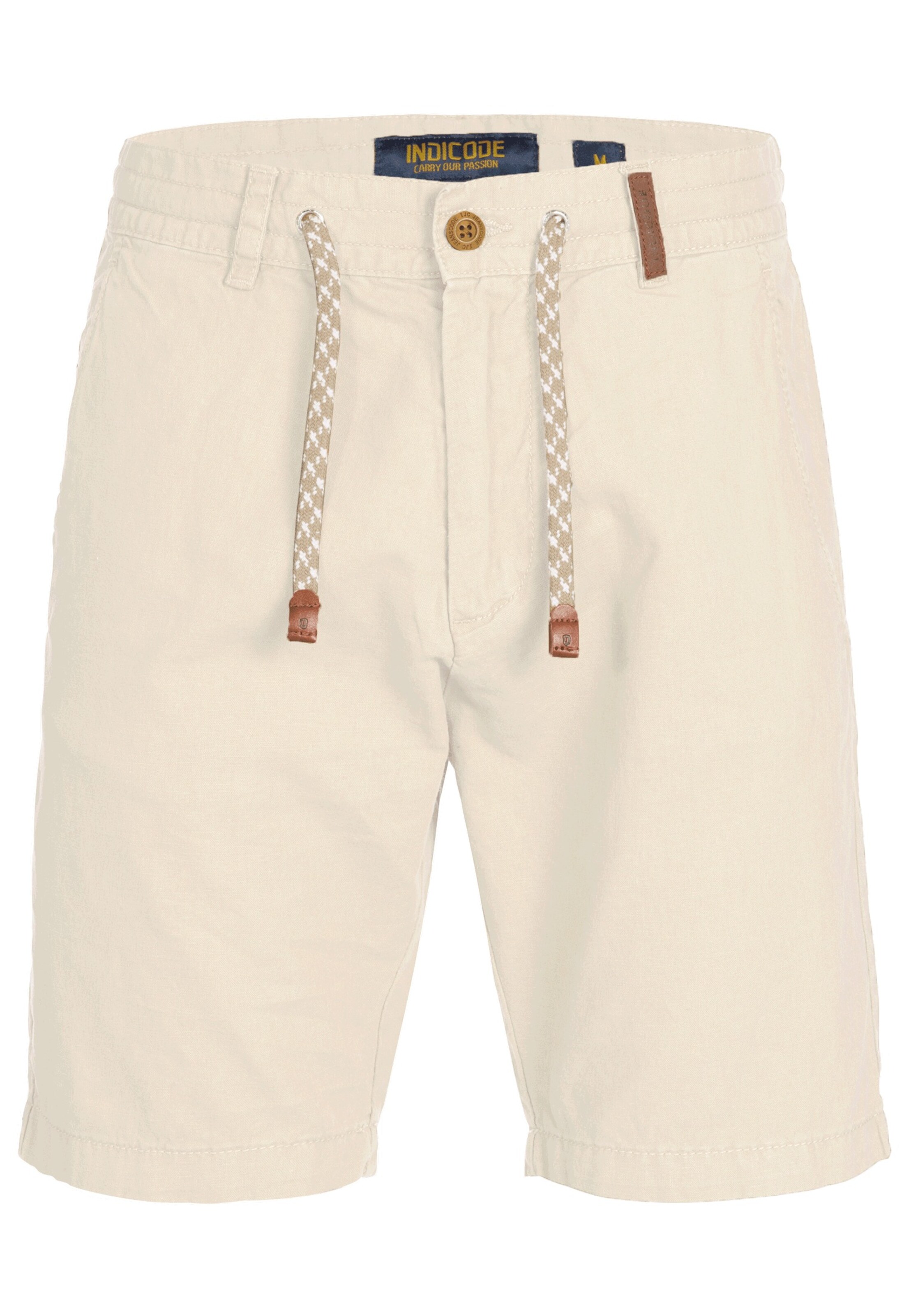 INDICODE JEANS Regular Pants in Beige: front