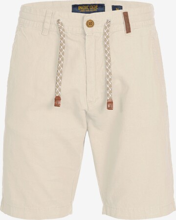 INDICODE JEANS Regular Broek in Beige: voorkant