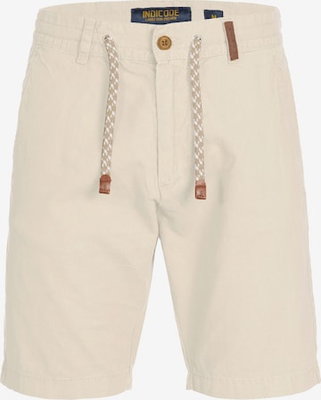 INDICODE JEANS Regular Shorts in Beige: predná strana