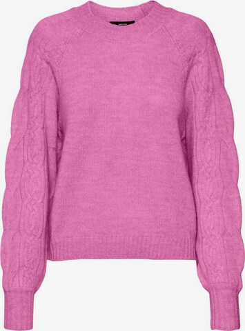 Pull-over Vero Moda Curve en rose : devant