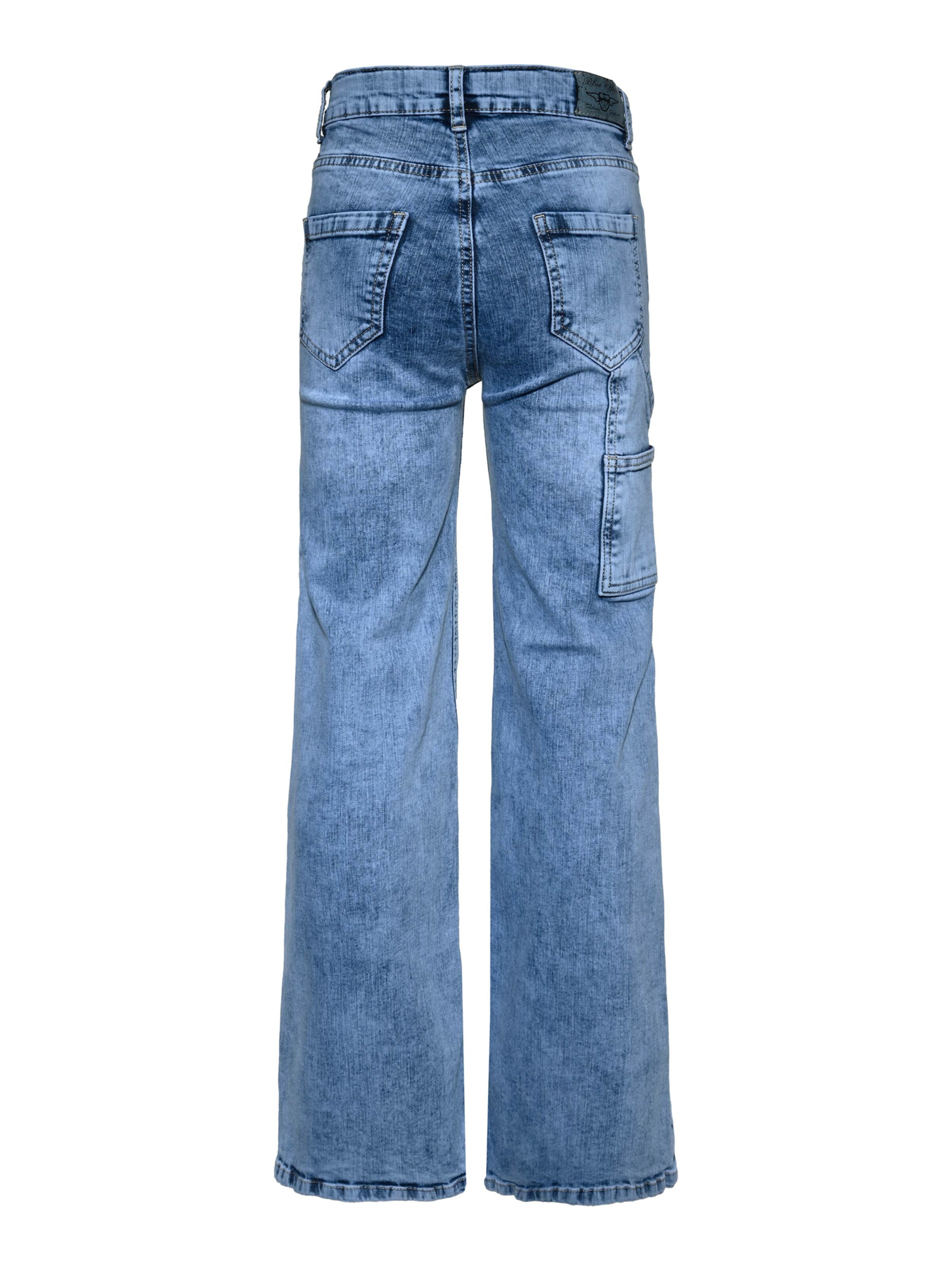 BLUE EFFECT Широкий Джинсы в Синий