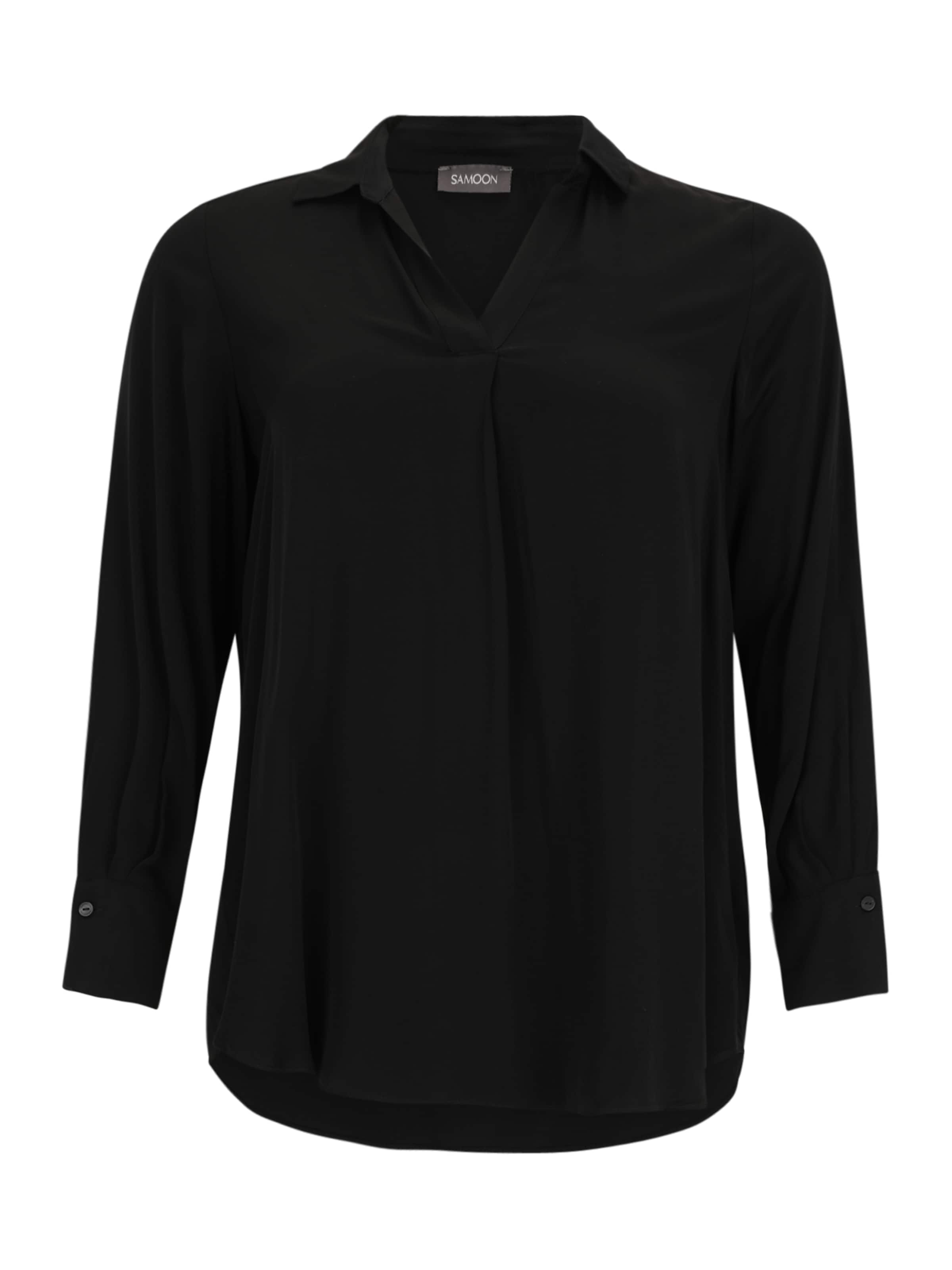SAMOON Blouse in Zwart: voorkant