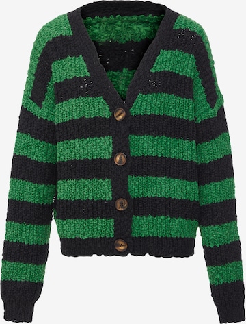 aleva Knit Cardigan in Green: front