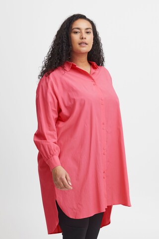 Fransa Curve - Blusa 'Vibi' en rosa: frente