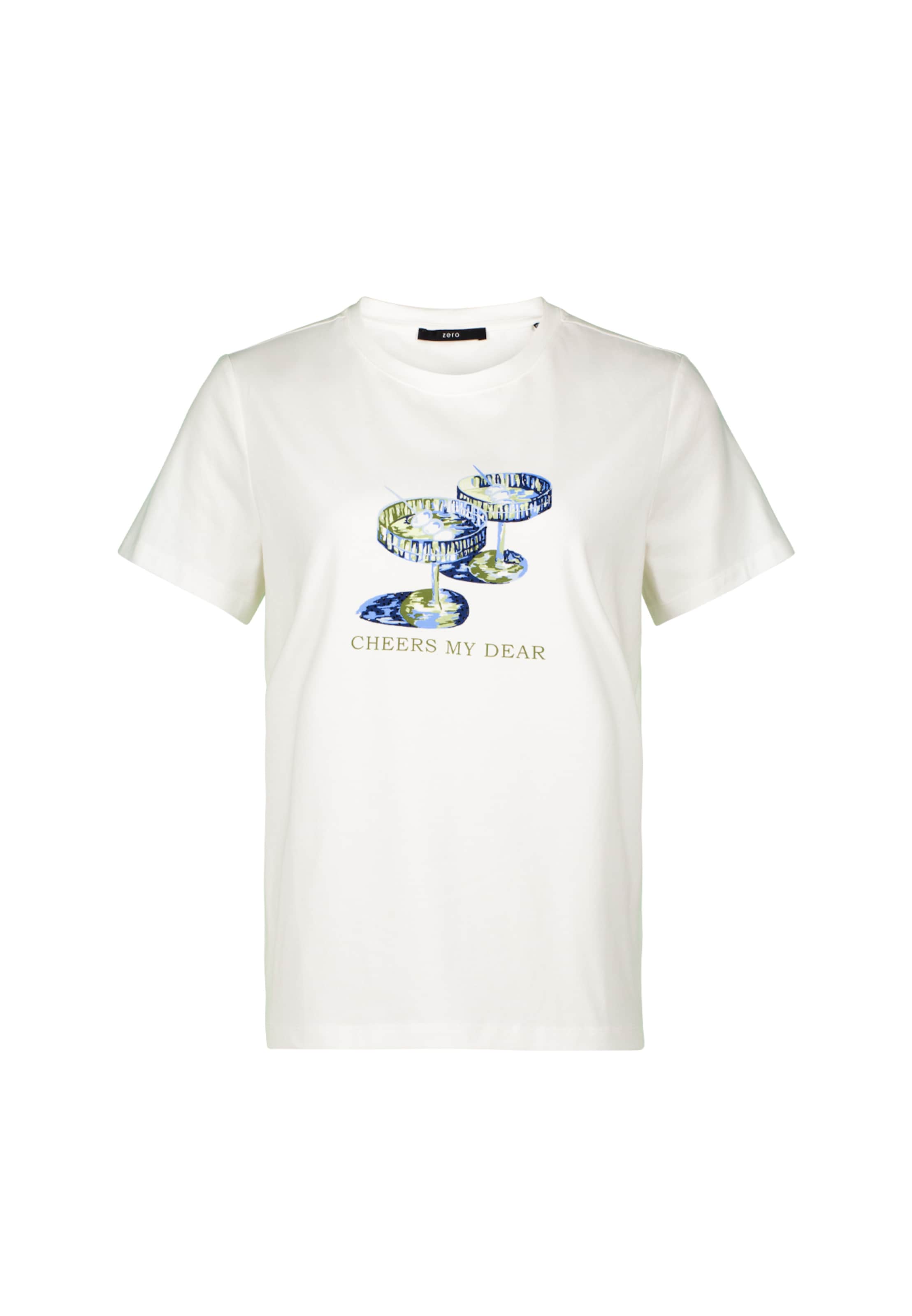 zero Shirt in Wit: voorkant