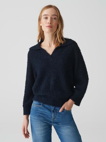OPUS Trui 'Porasi' in Blauw: voorkant