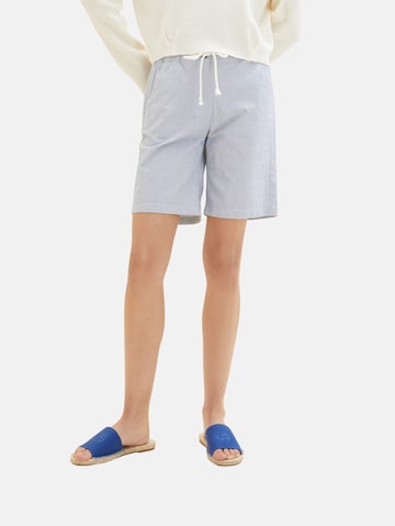 TOM TAILOR Regular Shorts in Blau: predná strana