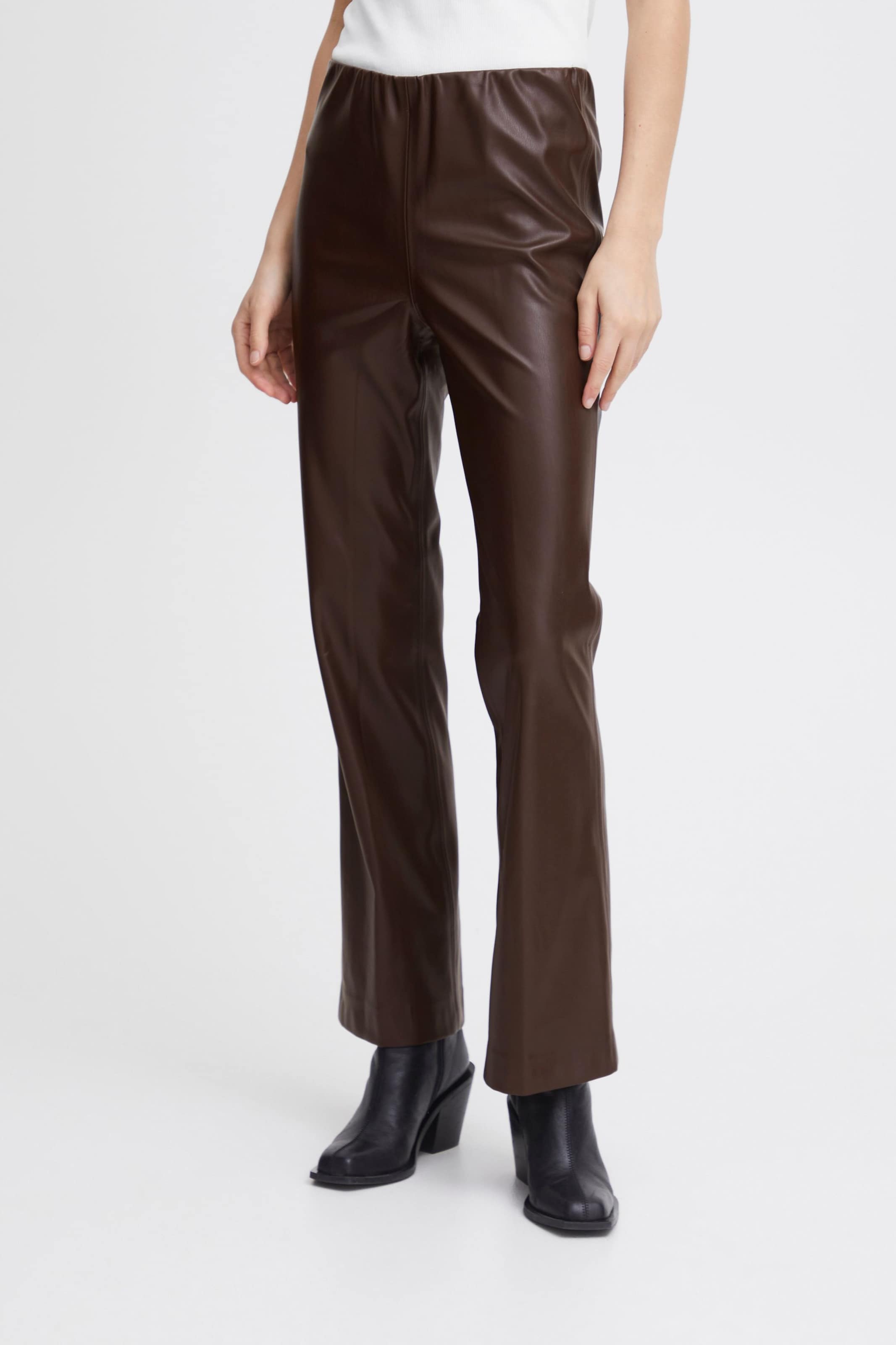 ICHI regular Pantaloni Ihcazavi in Marrone Scuro ABOUT YOU