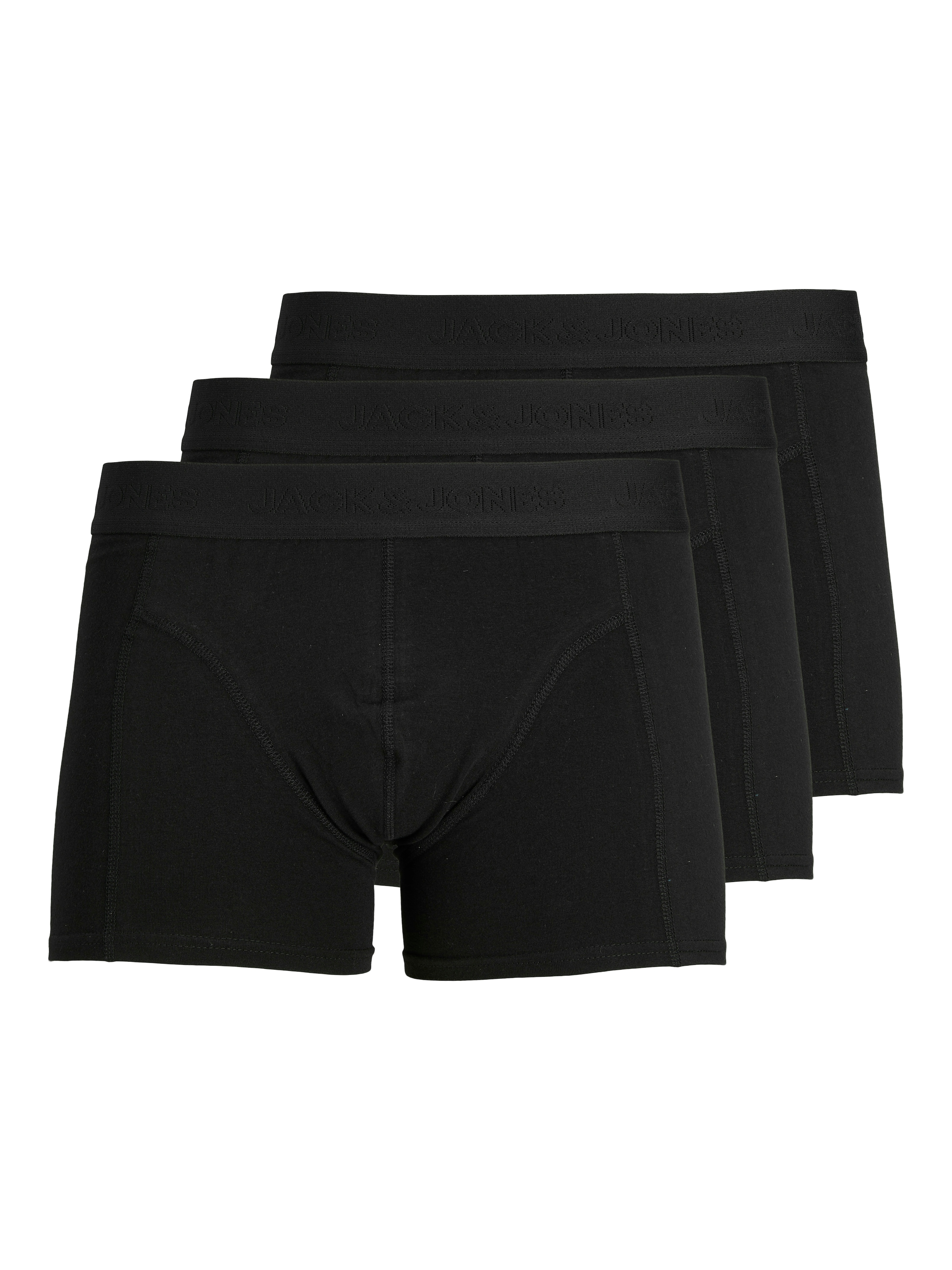 JACK & JONES Bokserid 'JACWAISTBAND', värv must: eest vaates